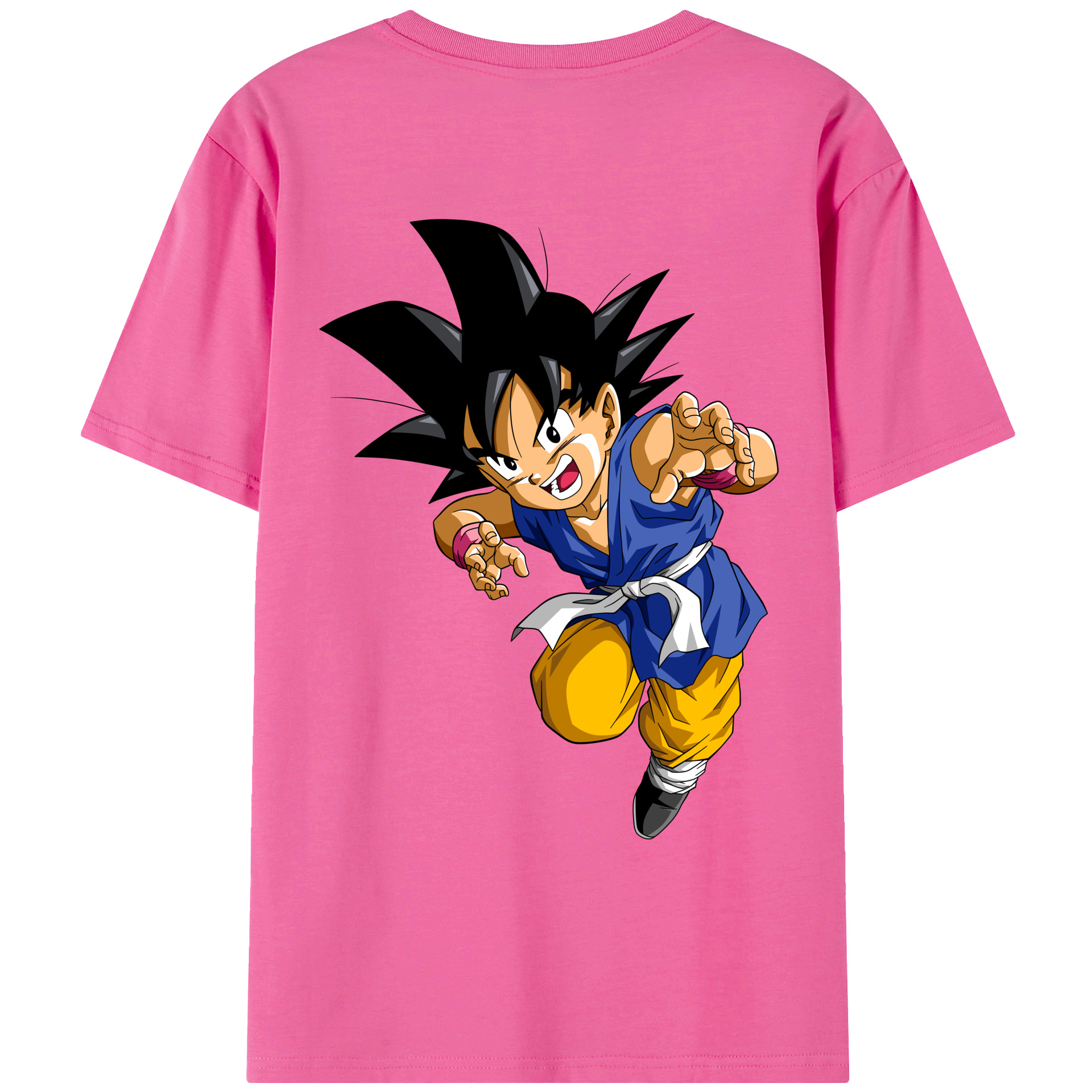 （画像用） ドラゴンボール 孫悟空（そん ごくう）Son Goku カカロット DRAGON BALL Kakarotto レディース半袖Tシャツ(バックプリント)